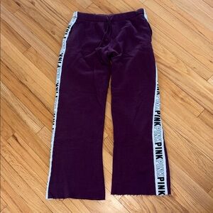 PINK Victoria's Secret Burgundy Joggers